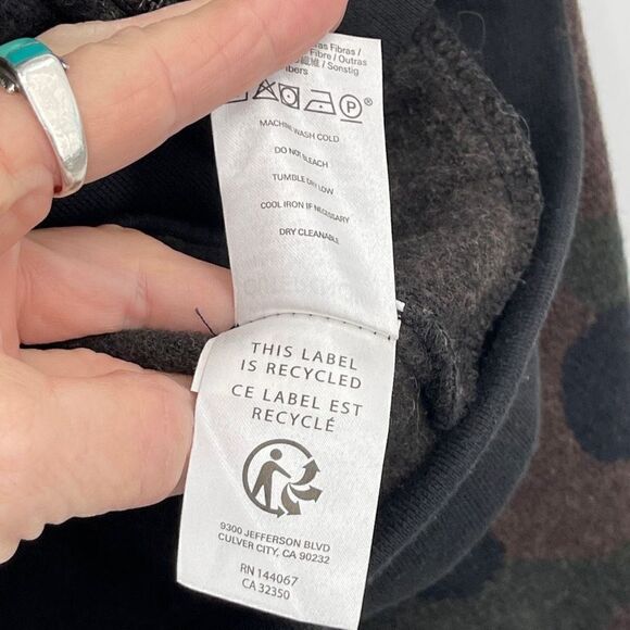 Outerknown Multicolor Camo Print Full Zip Bomber Jacket Size Medium - Picture 5 of 7